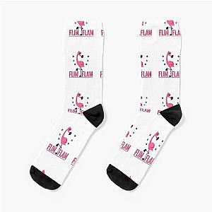 Flim flam flamingo- Funny Flamingo Flim Flam Socks