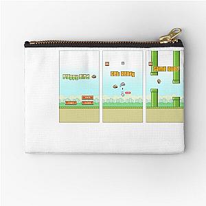 Flappy Bird - Get Ready, Game Over - Throwback Zipper Pouch