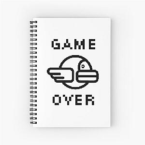 Game over Flappy Bird Spiral Notebook