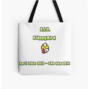 RIP Flappy Bird All Over Print Tote Bag