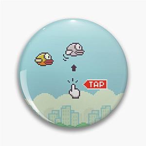 Flappy Bird - Get Ready, Game Over - Throwback Pin