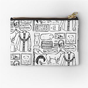 FLEABAG illustration black and white Zipper Pouch