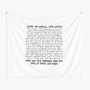 Fleabag Love Speech- Hot Priest Wedding- Typewriter Quote Tapestry