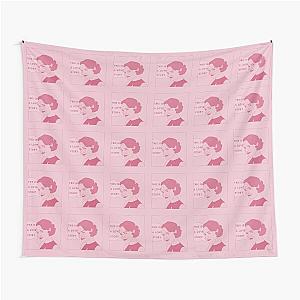 Fleabag This is a Love Story Comic Pink Pastel Illustration Tapestry