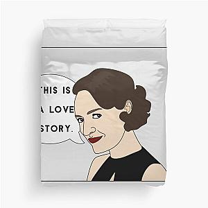 Fleabag This is a Love Story Comic Color Illustration Duvet Cover