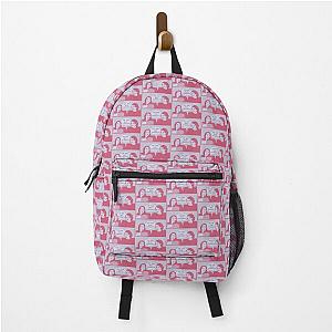 Fleabag We Are Bad Feminists Comic Blue Pink Pastel Illustration Backpack