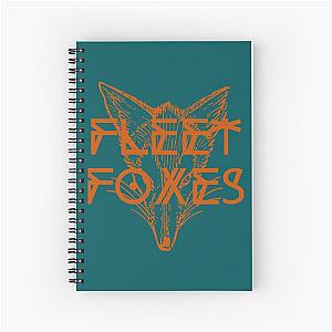 Fleet Foxes  Fox Drawing and Geometric   Spiral Notebook