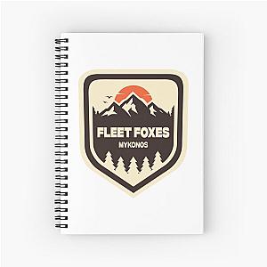 Fleet Foxes Mykonos Spiral Notebook