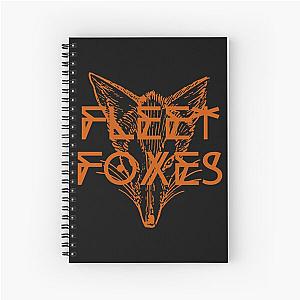 Fleet Foxes Fox Drawing and Geometric Illustration Spiral Notebook