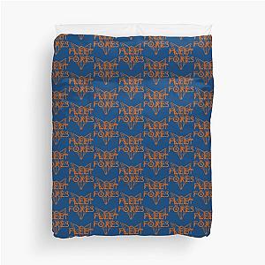 Fleet Foxes  Fox Drawing and Geometric   Duvet Cover