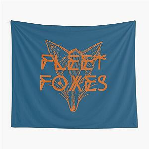 Fleet Foxes  Fox Drawing and Geometric   Tapestry