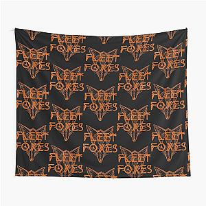 Fleet Foxes Fox Drawing and Geometric Illustration Tapestry