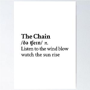 The Chain by Fleetwood Mac Stevie Nicks Aesthetic Minimal Poster