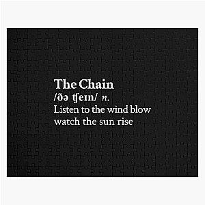 The Chain by Fleetwood Mac Stevie Nicks Aesthetic Minimal Black Jigsaw Puzzle