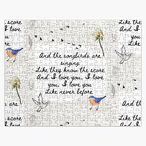 Songbird by Fleetwood Mac Lyric Print Jigsaw Puzzle