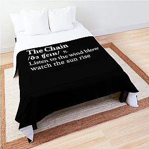 The Chain by Fleetwood Mac Stevie Nicks Aesthetic Minimal Black Comforter