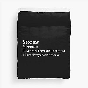 Storms by Fleetwood Mac Black Aesthetic Duvet Cover