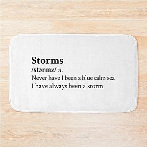 Storms by Fleetwood Mac Bath Mat