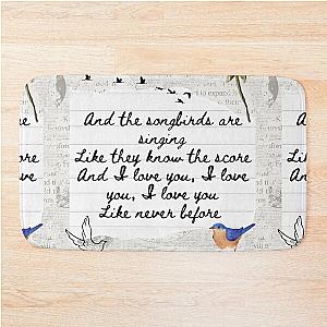 Songbird by Fleetwood Mac Lyric Print Bath Mat