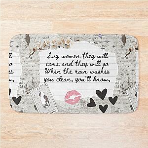 Dreams by Fleetwood Mac Lyric Print Bath Mat