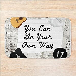 Go Your Own Way Fleetwood Mac Lyric Print Bath Mat