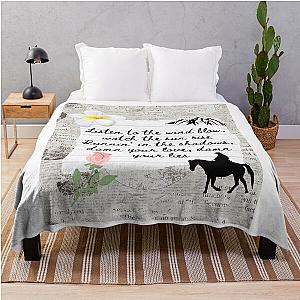 The Chain Fleetwood Mac Lyric Print Throw Blanket