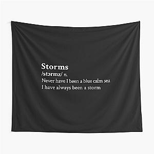 Storms by Fleetwood Mac Black Aesthetic Tapestry