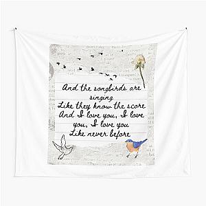 Songbird by Fleetwood Mac Lyric Print Tapestry