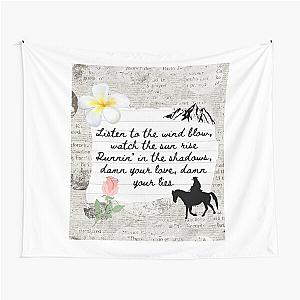 The Chain Fleetwood Mac Lyric Print Tapestry