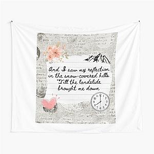 Landslide by Fleetwood Mac Lyric Print Tapestry