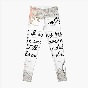 Landslide by Fleetwood Mac Lyric Print Leggings