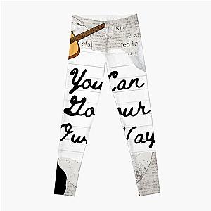 Go Your Own Way Fleetwood Mac Lyric Print Leggings