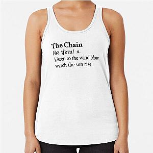 The Chain by Fleetwood Mac Stevie Nicks Aesthetic Minimal Racerback Tank Top