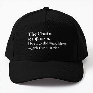 The Chain by Fleetwood Mac Stevie Nicks Aesthetic Minimal Black Baseball Cap