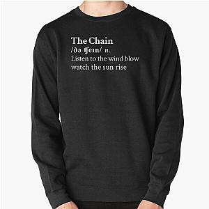 The Chain by Fleetwood Mac Stevie Nicks Aesthetic Minimal Black Pullover Sweatshirt