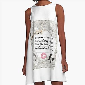 Dreams by Fleetwood Mac Lyric Print A-Line Dress