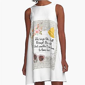 Rhiannon by Fleetwood Mac Lyric Print A-Line Dress