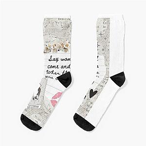 Dreams by Fleetwood Mac Lyric Print Socks