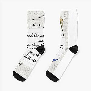 Songbird by Fleetwood Mac Lyric Print Socks