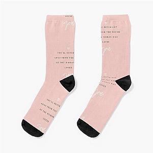 Silver Springs Fleetwood Mac Lyric Print Socks