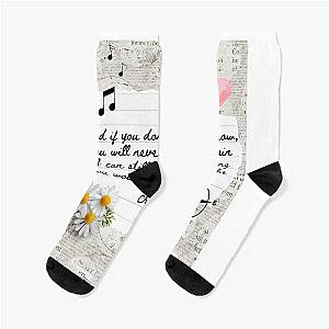 The Chain Fleetwood Mac Lyric Print Socks