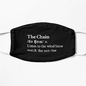 The Chain by Fleetwood Mac Stevie Nicks Aesthetic Minimal Black Flat Mask