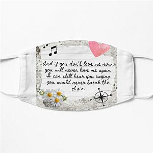 The Chain Fleetwood Mac Lyric Print Flat Mask