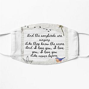 Songbird by Fleetwood Mac Lyric Print Flat Mask