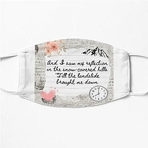 Landslide by Fleetwood Mac Lyric Print Flat Mask