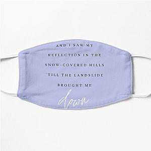 Landslide Fleetwood Mac Lyric Print Flat Mask