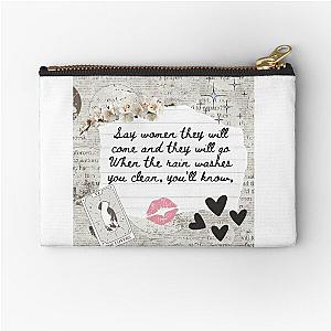 Dreams by Fleetwood Mac Lyric Print Zipper Pouch