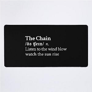 The Chain by Fleetwood Mac Stevie Nicks Aesthetic Minimal Black Desk Mat