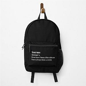 Storms by Fleetwood Mac Black Aesthetic Backpack