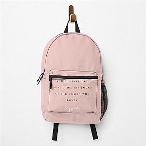 Silver Springs Fleetwood Mac Lyric Print Backpack